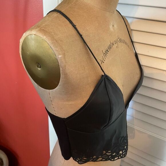 ZARA KNIT | black cropped bra top S - Picture 12 of 13